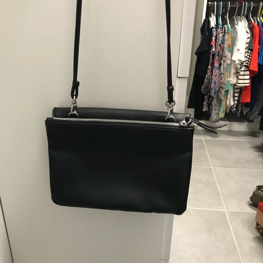 Black Leather Crossbody Purse